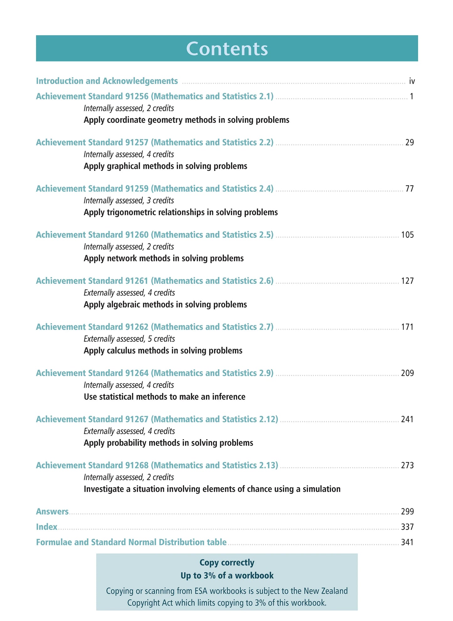 Level 2 Mathematics and Statistics Learning Workbook