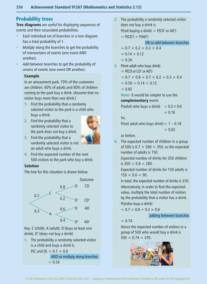 Statistics Math Nz Level 2 Mathematics and Statistics Learning Workbook – School Depot NZ