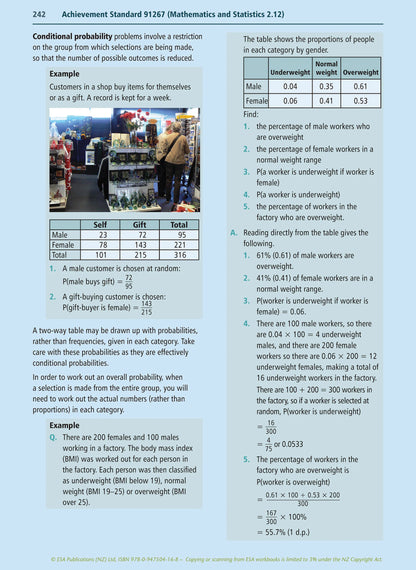 Statistics Math Nz Level 2 Mathematics and Statistics Learning Workbook – School Depot NZ