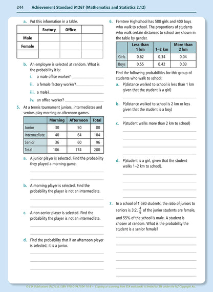 Level 2 Mathematics and Statistics Learning Workbook