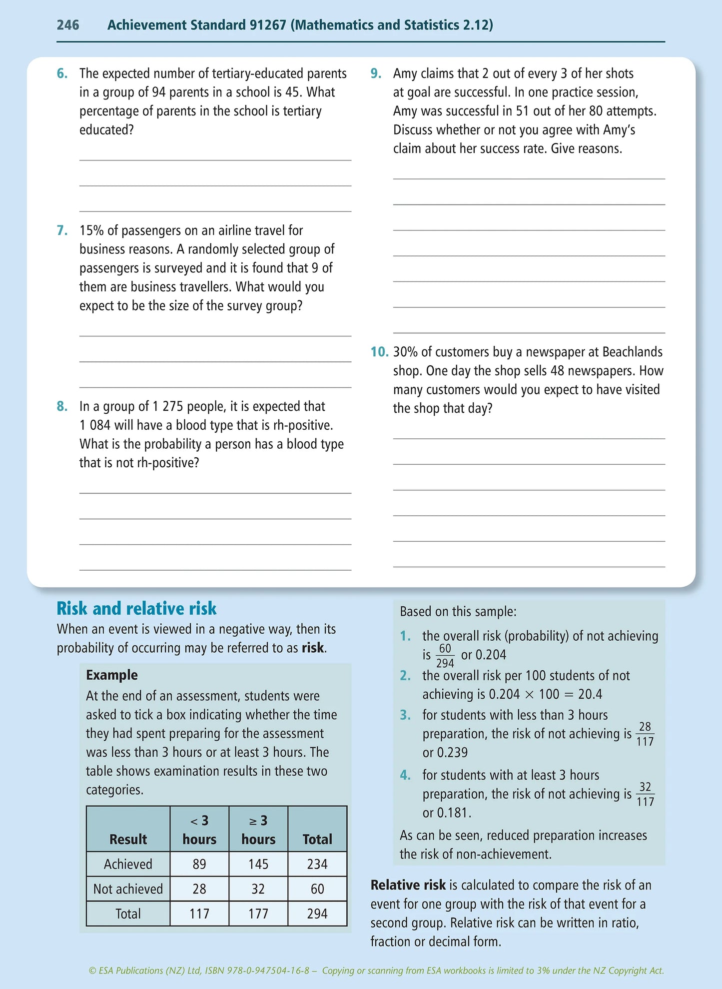 Level 2 Mathematics and Statistics Learning Workbook