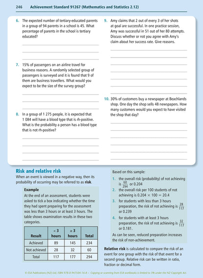 Level 2 Mathematics and Statistics Learning Workbook