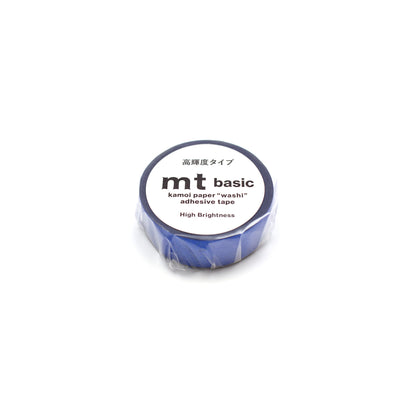MT Washi Tape 15mm x 7m Metallic High Brightness Blue