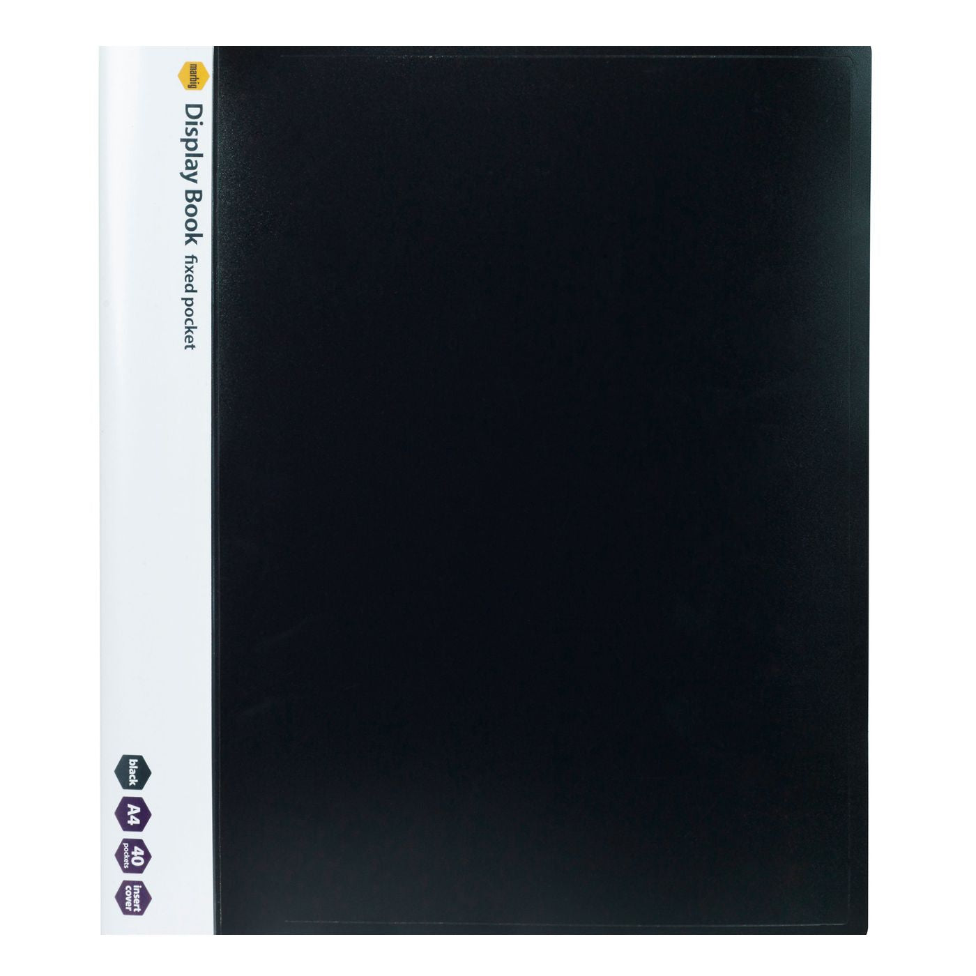 Marbig Display Book A4 40 Pocket Black
