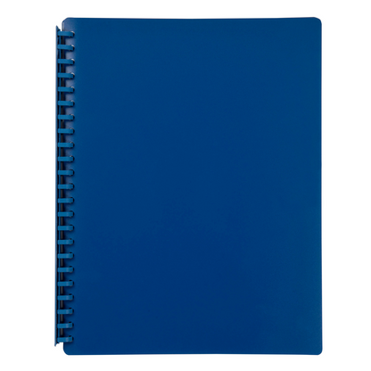 Marbig Display Book A4 Refillable 20 Pocket Blue