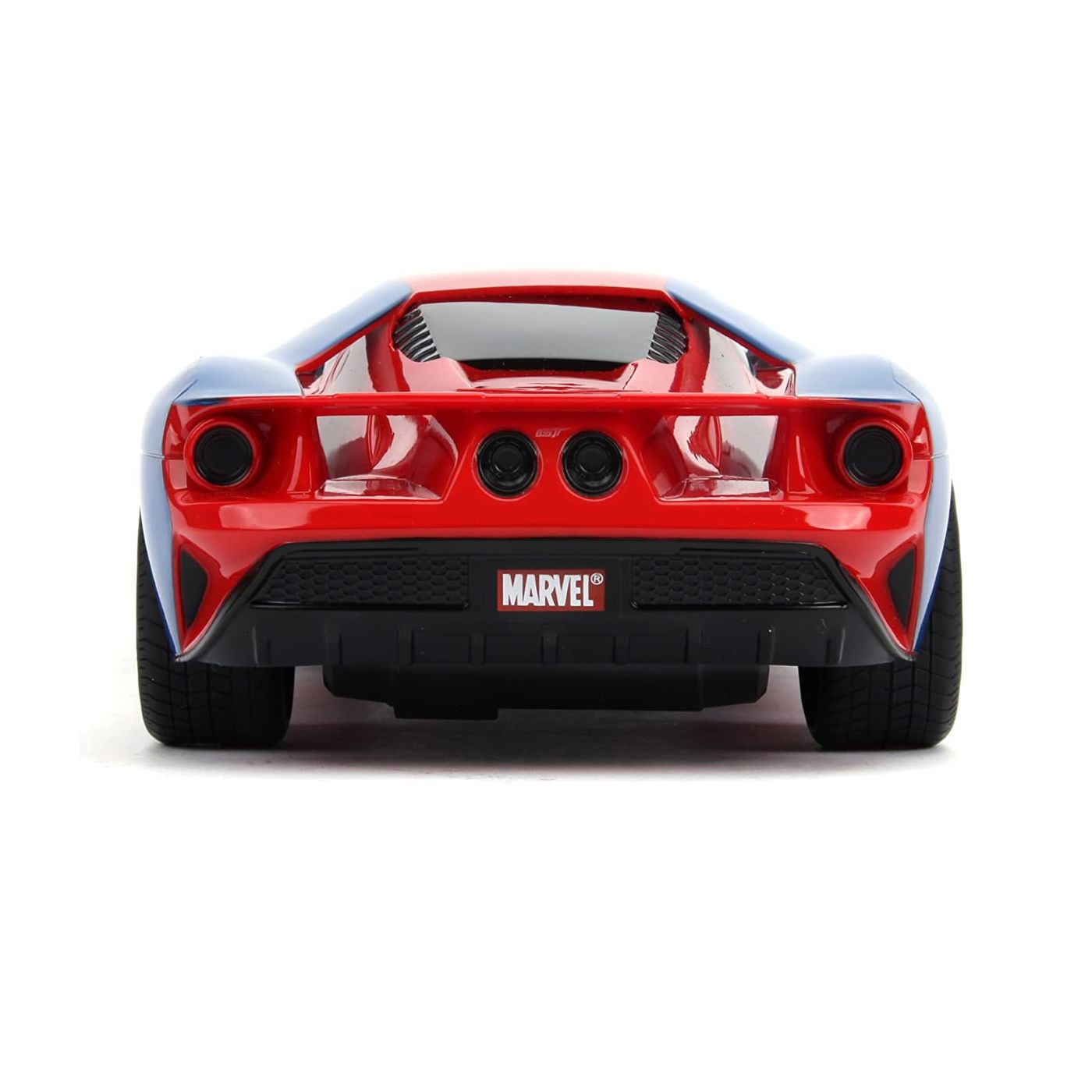 Marvel Spider-Man Radio-Controlled 2017 Ford GT Car 1: 16 Scale Red and Blue
