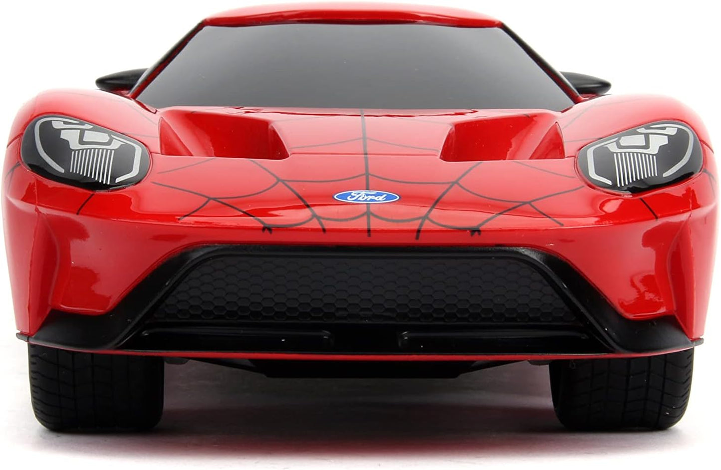 Marvel Spider-Man Radio-Controlled 2017 Ford GT Car 1: 16 Scale Red and Blue
