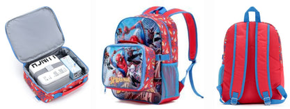 Marvel Spiderman Backpack with Cooler Lunch Bag 42x27x15cm