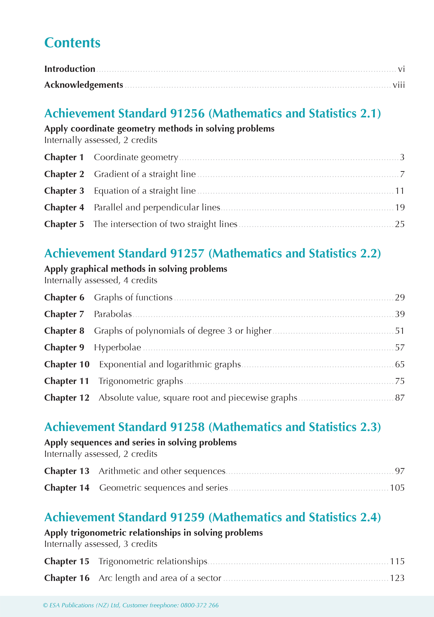 ESA Study Guide Level 2 Mathematics & Statistics