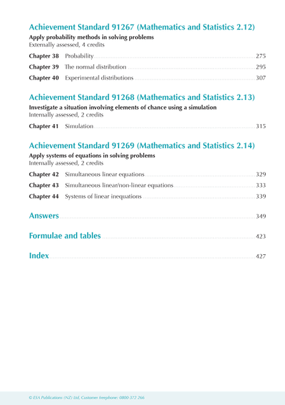 ESA Study Guide Level 2 Mathematics & Statistics