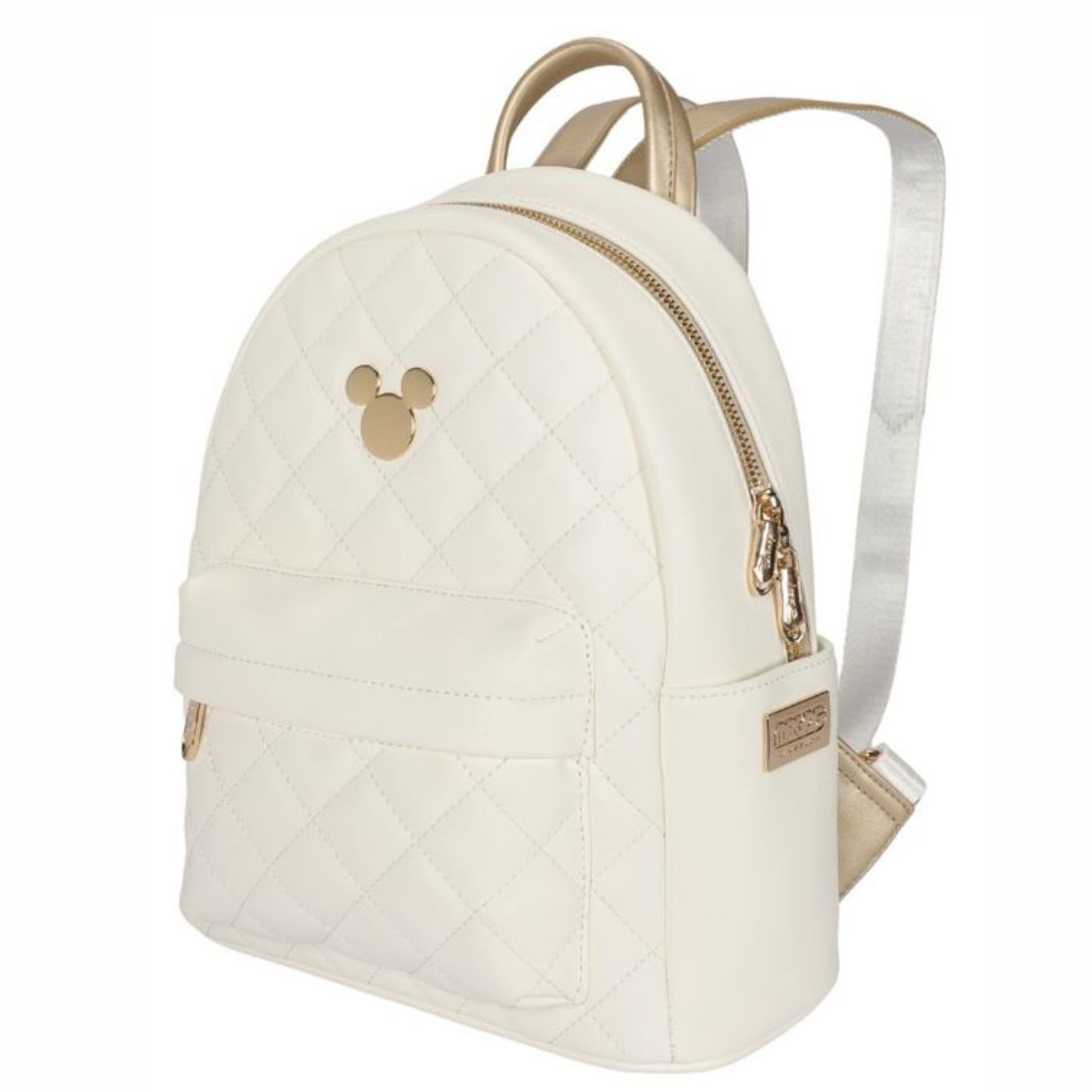 Micky Deluxe Mini Backpack Officially Licensed White Quilted