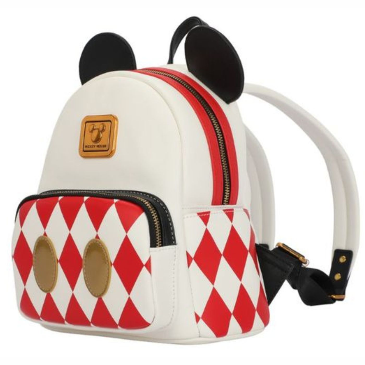 Micky Deluxe Mini Backpack Officially Licensed White/Red
