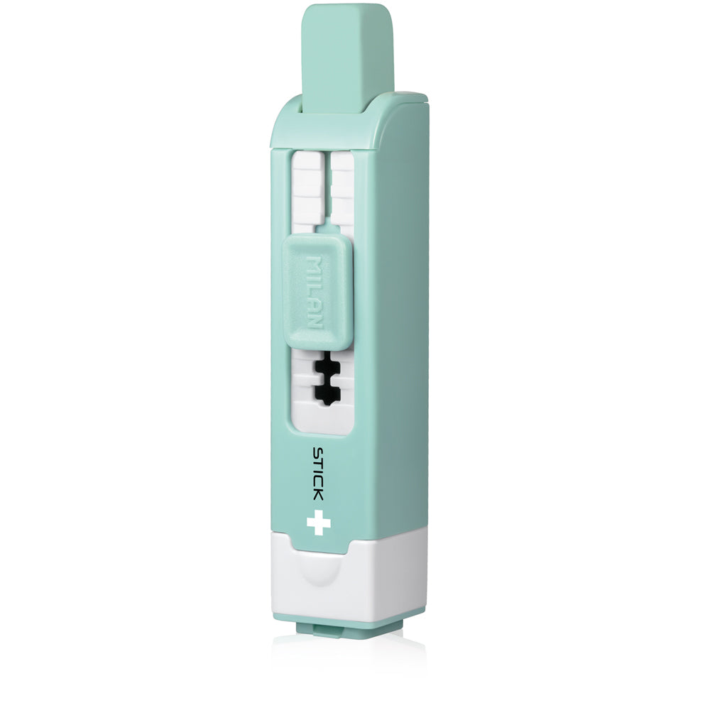 Milan Anti-Bacterial Stick Sharpener + Eraser Turquoise