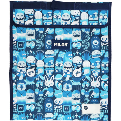 Milan Homework Bag Extra Large 370 x 450mm School Days Blue