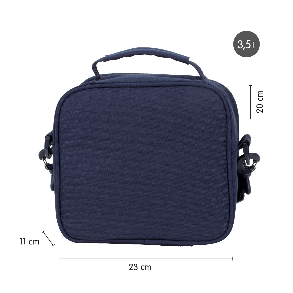 Milan Isothermal Food Bag (3.5 L) with 3 Lunch Boxes 430 Since 1918 Collection - Navy Blue