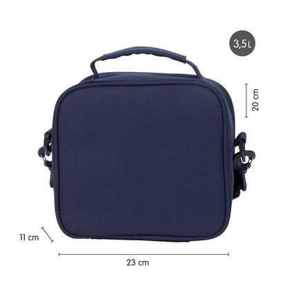 Milan Isothermal Food Bag (3.5 L) with 3 Lunch Boxes 430 Since 1918 Collection - Navy Blue