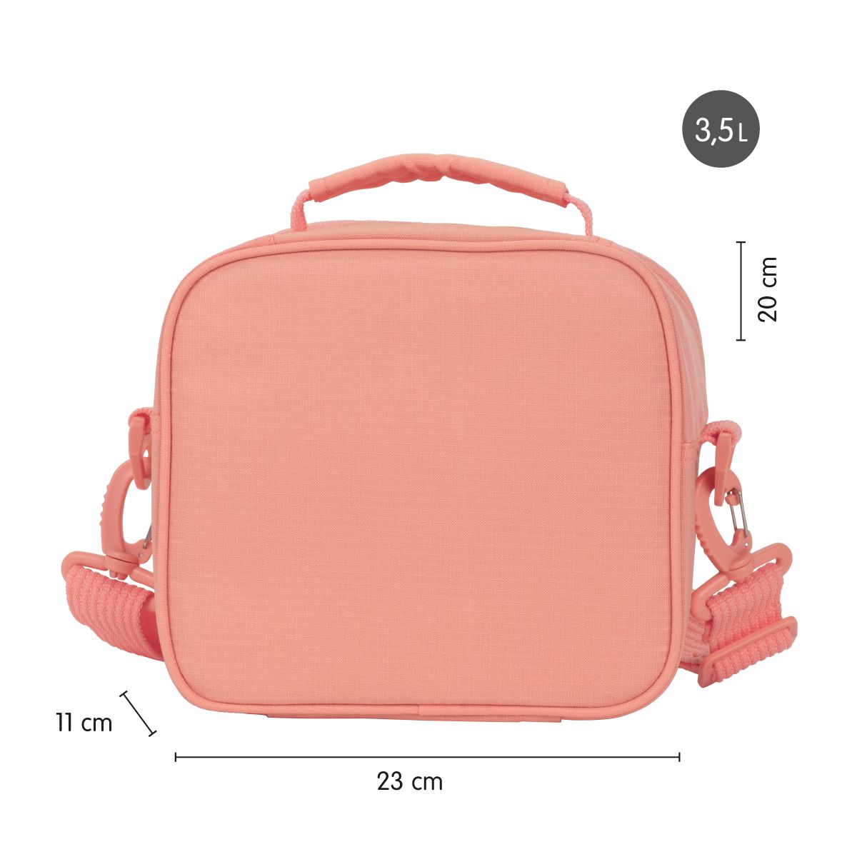 Milan Isothermal Food Bag (3.5 L) with 3 Lunch Boxes 430 Since 1918 Collection - Pink
