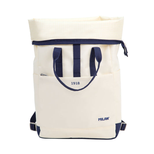 Milan Urban Backpack Top Roll Closure 10L 1918 Series Beige