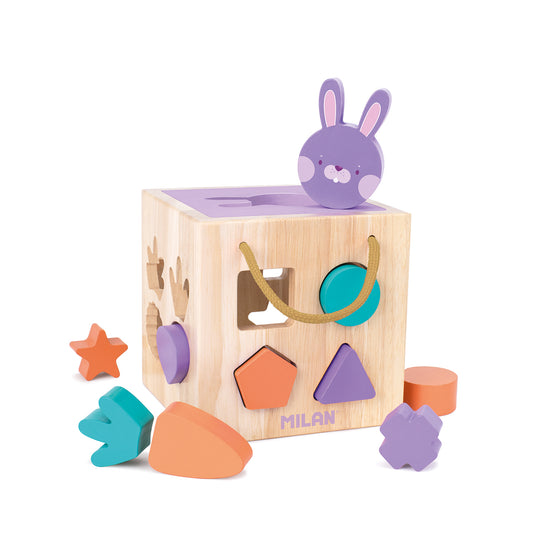 Milan Wooden Educational Rabbit Cube