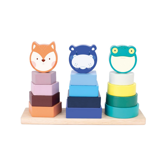 Milan Wooden Educational Toy Animal Tower