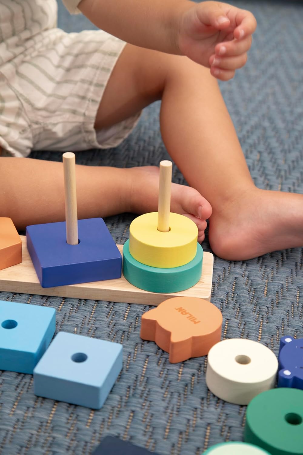 Milan Wooden Educational Toy Animal Tower