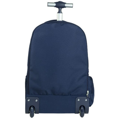 Milan 6-Zip Wheeled Backpack 25L – Navy Blue | 430 Collection | School Depot NZ