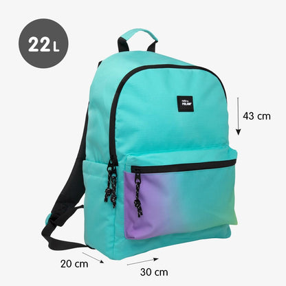 Milan Backpack 2 Zip 22L Sunset Series Turquoise