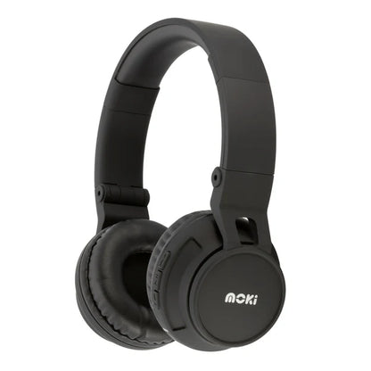Moki EXO Bluetooth Headphones give you the freedom to listen to your favorite tunes completely hands-free and unwired. With full Bluetooth control directly on the ear cup, Moki headphones allow you to play and pause, skip or rewind, increase and decrease volume without touching the phone or play device.