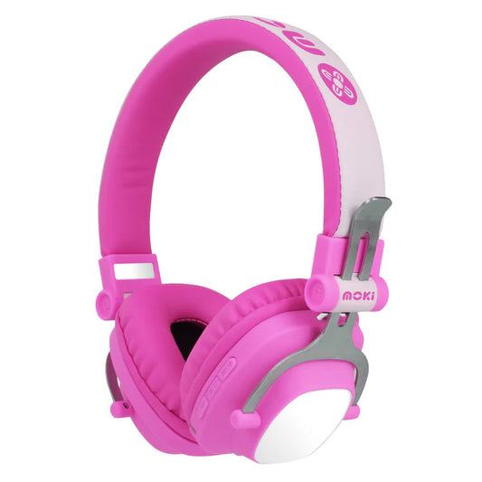 Moki EXO Bluetooth Headphones with Inbuilt Control Pink