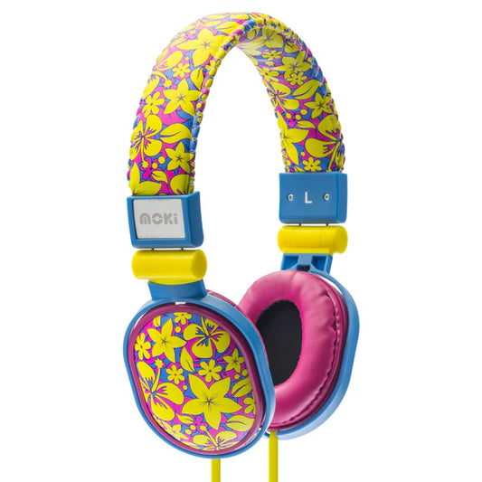 Moki Headphones for Kids Popper Aloha