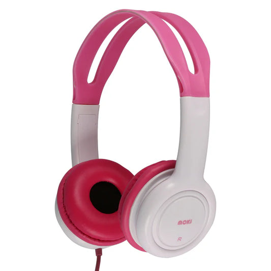 Moki Headphones for Kids Volume Limited Pink