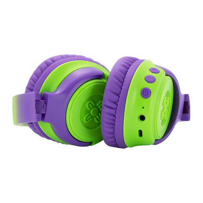 Moki Mixi Kids Wireless Headphones Volume Limited 89dB Green/Purple