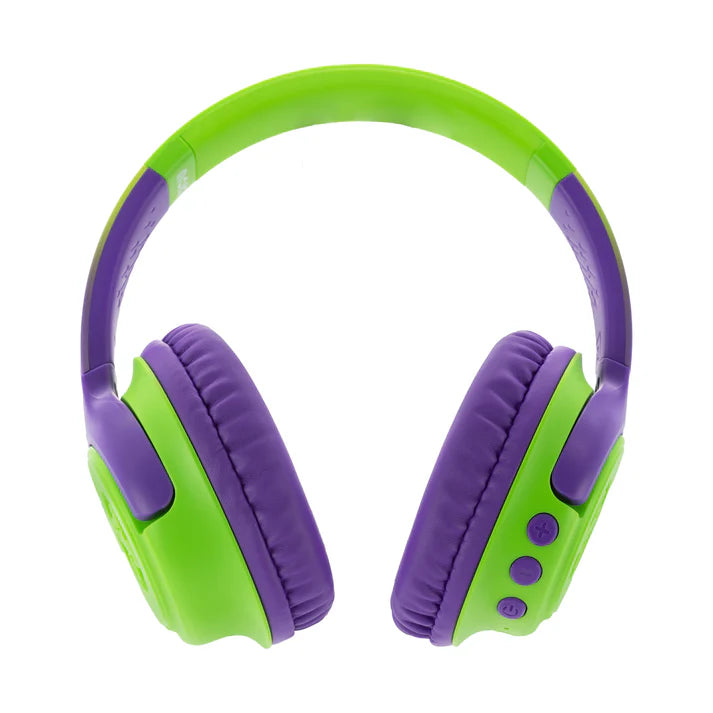 Moki Mixi Kids Wireless Headphones Volume Limited 89dB Green/Purple