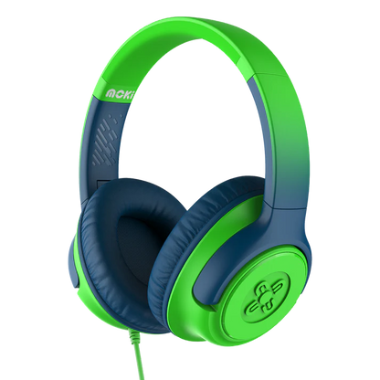 Moki Mixi Type-C Connect Wired Volume Limited Headphones Green-Blue