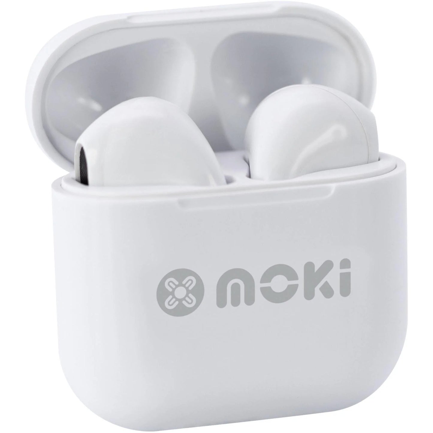 MokiPods Mini Kids Earphones Bluetooth TWS Volume Limited White
