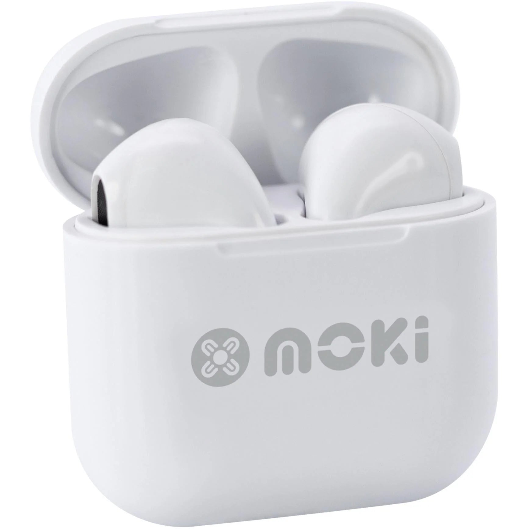 MokiPods Mini Kids Earphones Bluetooth TWS Volume Limited White