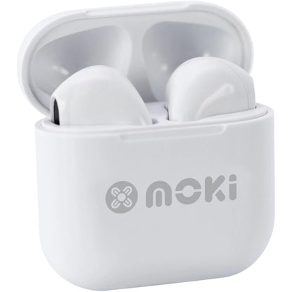 MokiPods Mini Kids Earphones Bluetooth TWS Volume Limited White