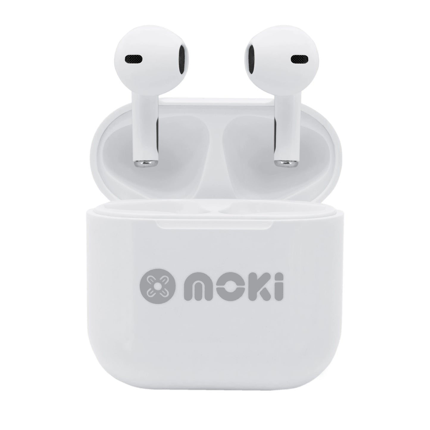MokiPods Mini Kids Earphones Bluetooth TWS Volume Limited White