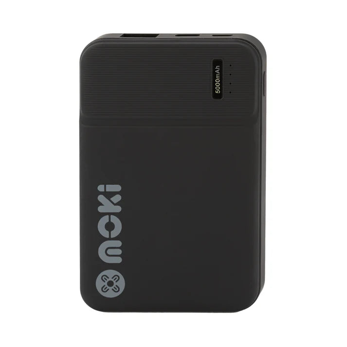 Moki Power Bank Type-C / USB-A 5000mAh – Compact Portable Charging Solution
