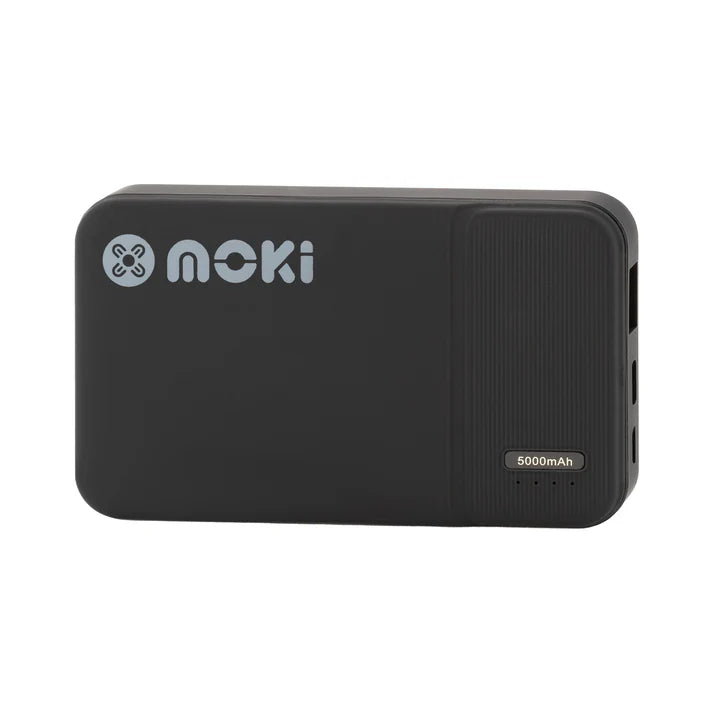 Moki Power Bank Type-C / USB-A 5000mAh – Compact Portable Charging Solution