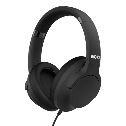 Moki Type-C Connect Headphones + Inline Mic & Control Black