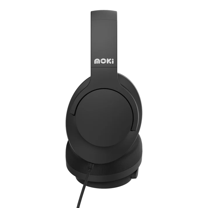 Moki Type-C Connect Headphones + Inline Mic & Control Black