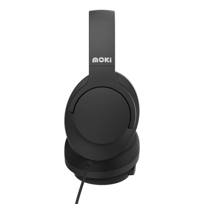 Moki Type-C Connect Headphones + Inline Mic & Control Black