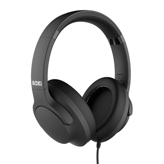 Moki Type-C Connect Headphones + Inline Mic & Control Black