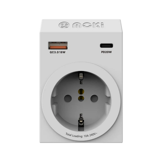 Moki Universal to AU/NZ Travel Adaptor PLUS | 20W USB-C