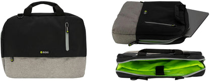 Moki Odyssey Laptop Carry Case Padded Black-Grey 15.6 Inch