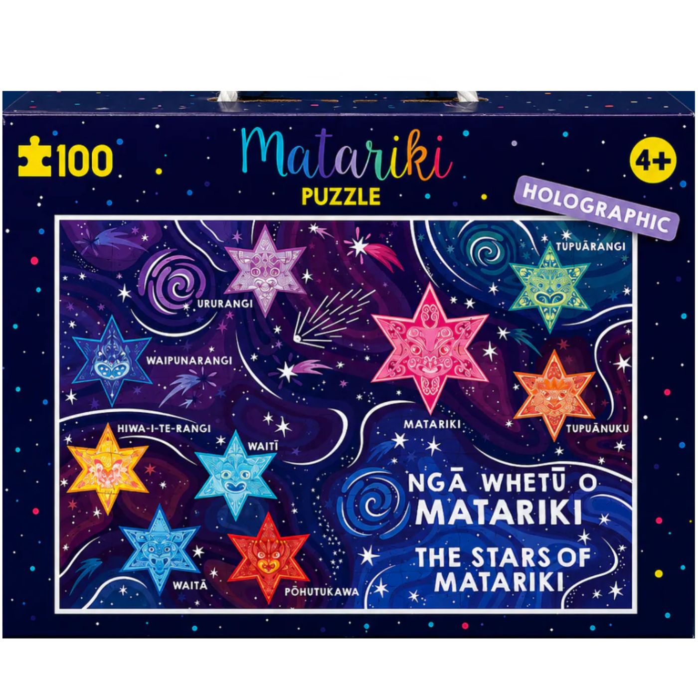 NZ Matariki Puzzle Iridescent Foil 100 piece jigsaw puzzle