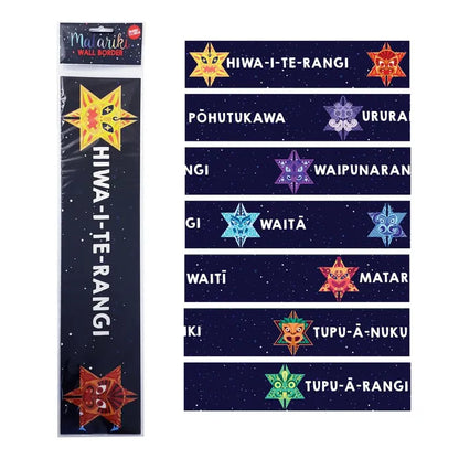 NZ Matariki Wall Border 7 Sheets – Educational Classroom Star Display