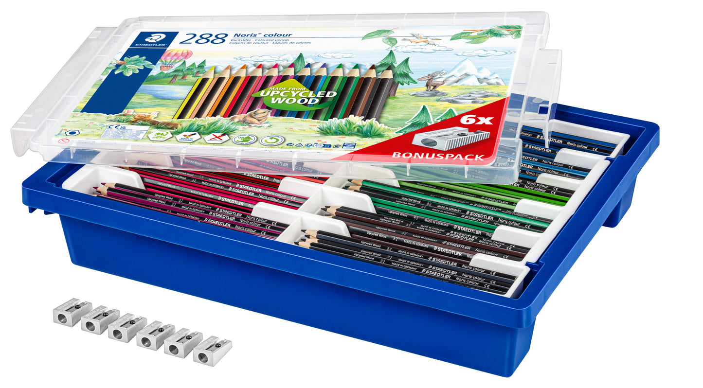 Noris® Colour Coloured pencils 185 G288 Assorted Class Pack of 288