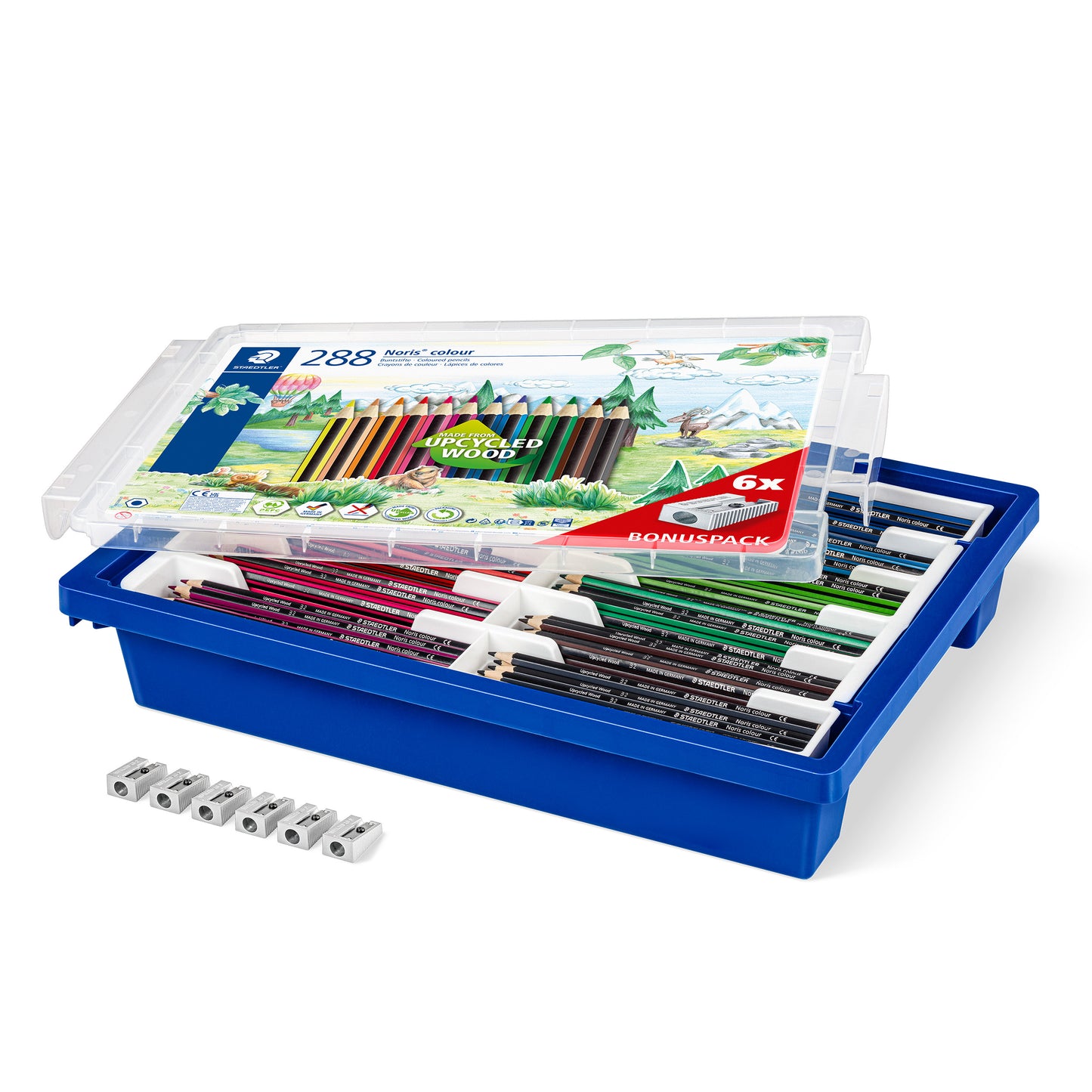 Noris® Colour Coloured pencils 185 G288 Assorted Class Pack of 288